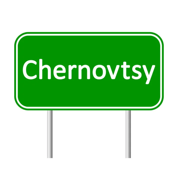 Chernovtsy road sign. — Stock Vector