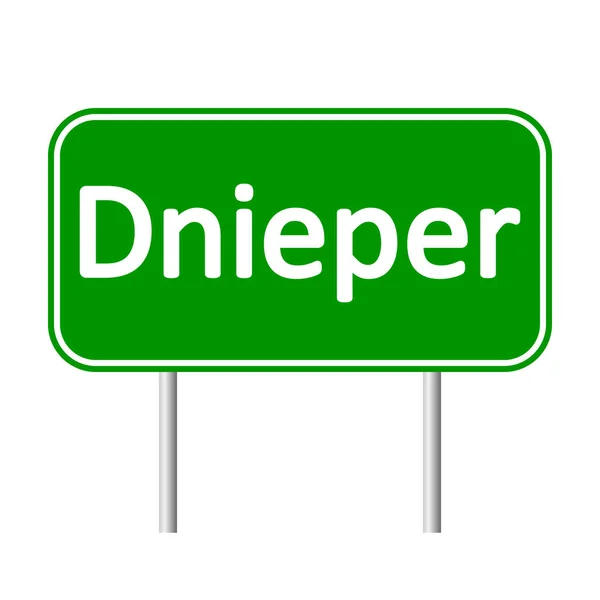 Dnieper road sign. — Stock Vector