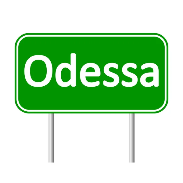 Sinal de Estrada Odessa . — Vetor de Stock