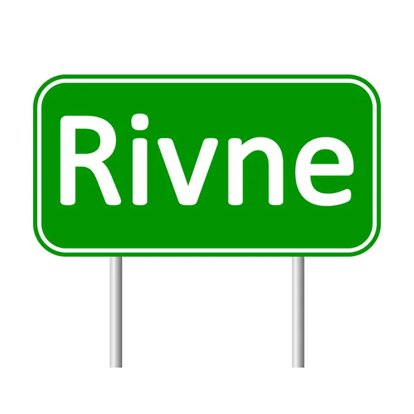 Señal de carretera Rivne . — Archivo Imágenes Vectoriales