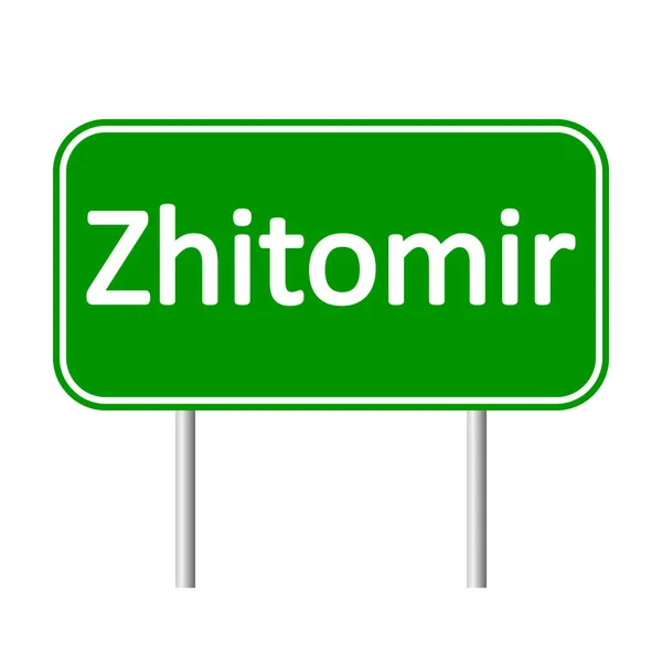 Zhitomir road sign. — Stock Vector