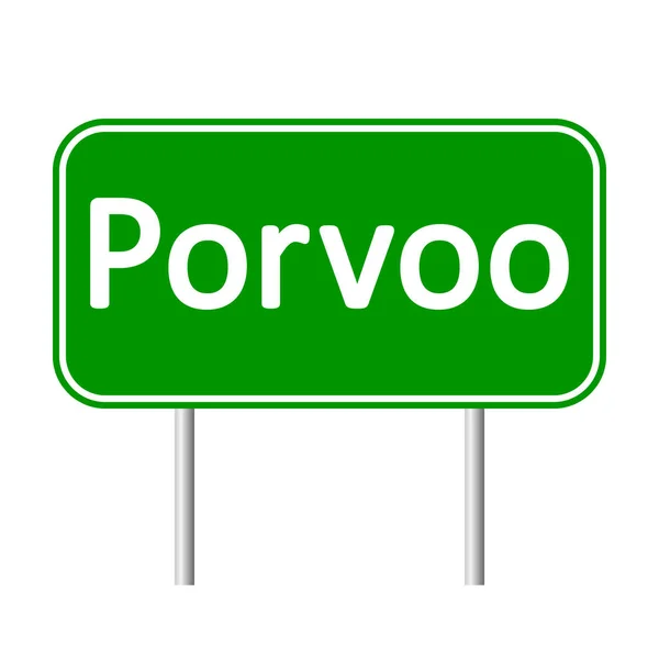 ポルヴォー道路標識. — ストックベクタ