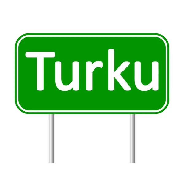 Дорожный знак Турку . — стоковый вектор