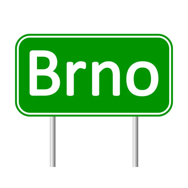 Señal de Brno Road . — Archivo Imágenes Vectoriales