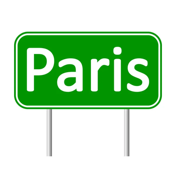 Paris road sign. — Stock Vector
