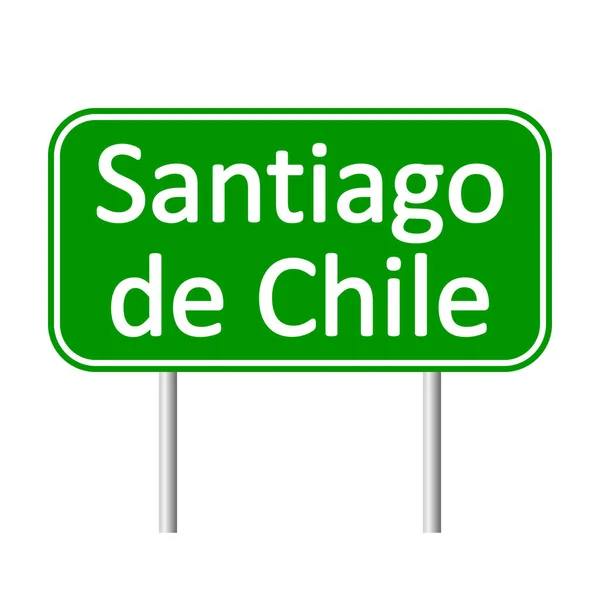 Santiago de Chile út jel. — Stock Vector