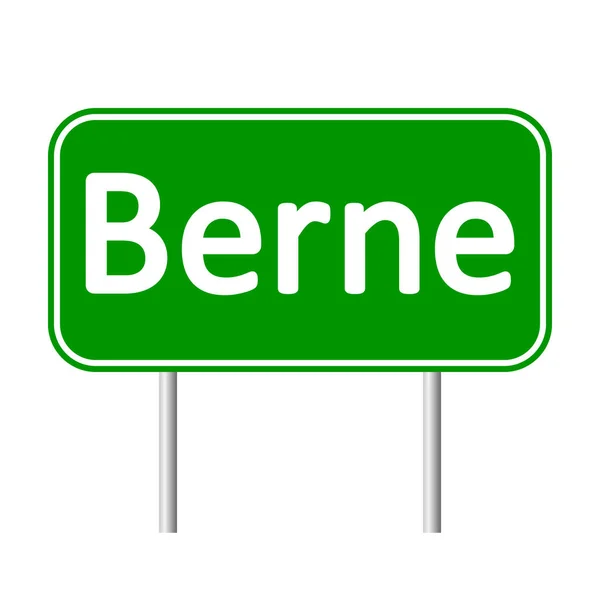 Berne road sign. — Stock Vector