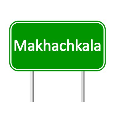 Makhaçkala yol işareti.