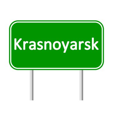 Krasnoyarsk yol işareti.