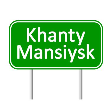 Khanty-Mansiysk yol işareti.