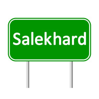 Salekhard yol işareti.