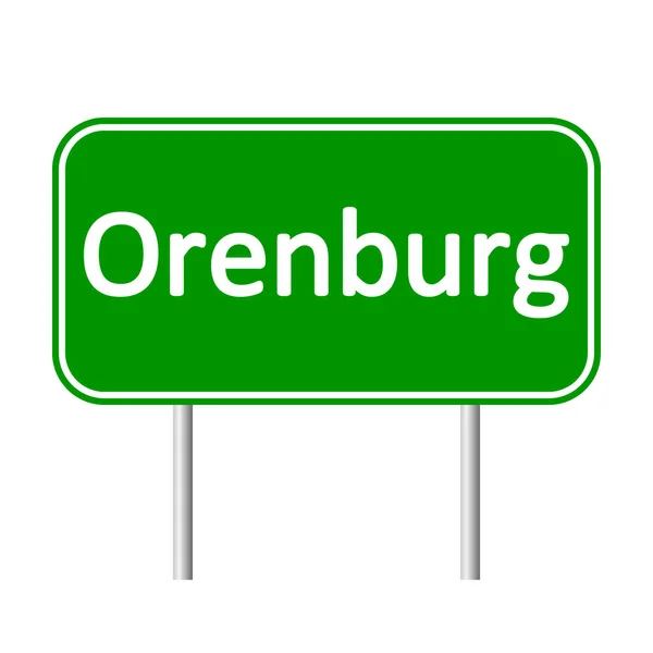 Orenburg road sign. — Stock Vector