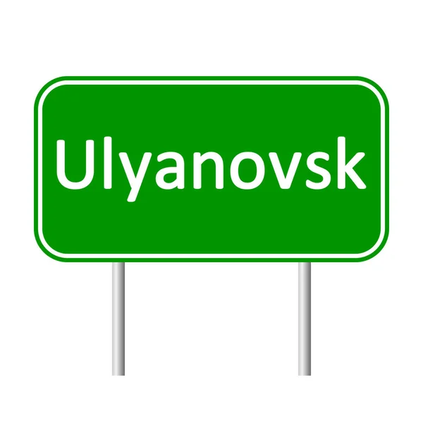 Ulyanovsk road sign. — Stock Vector