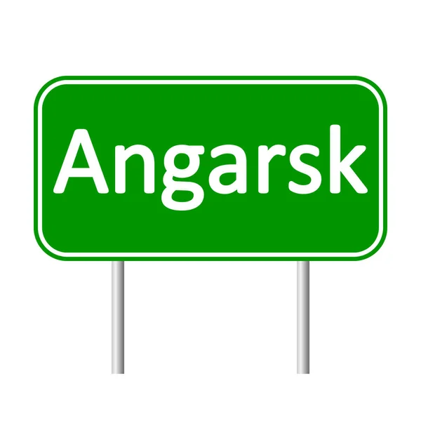 Panneau routier d'Angarsk . — Image vectorielle