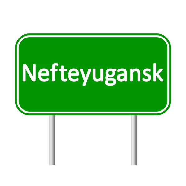 Panneau routier Nefteyugansk . — Image vectorielle