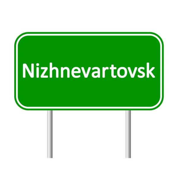 Nizhnevartovsk πινακίδα. — Διανυσματικό Αρχείο