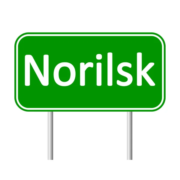 Norilsk panneau routier . — Image vectorielle
