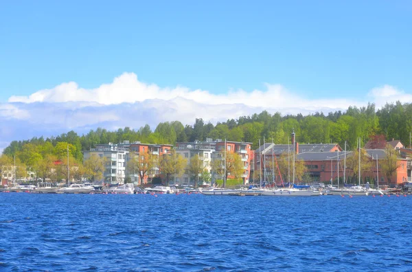 Vista da cidade de Lappeenranta e do lago Saimaa . — Fotografia de Stock