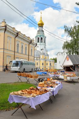 Vologda orta kısmında sokak.