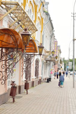 Vologda orta kısmında sokak.