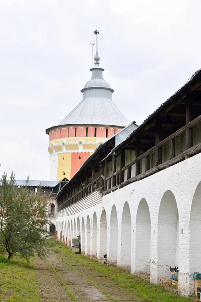 Mur de forteresse du monastère du Sauveur Priluki . — Photo