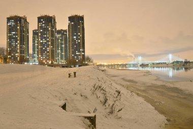 Microdistrict Ribatskoe gece.