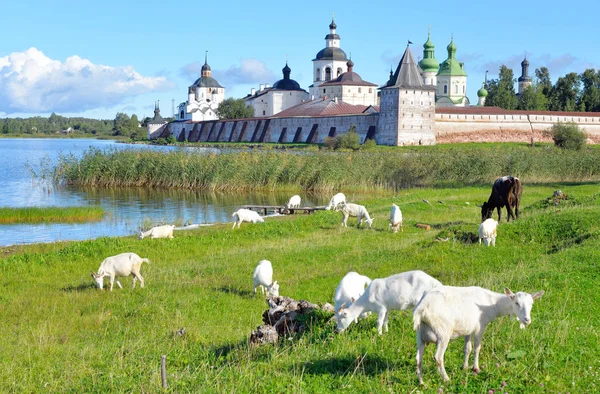 Monastère Kirillo-Belozersky de jour . — Photo