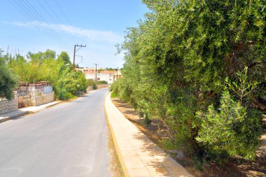 Girit'te kırsal yol.