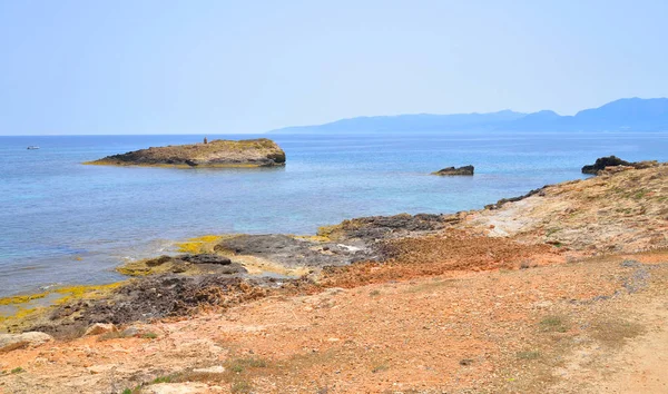 Rocks on the coast of Cretan Sea. — Stock Photo, Image