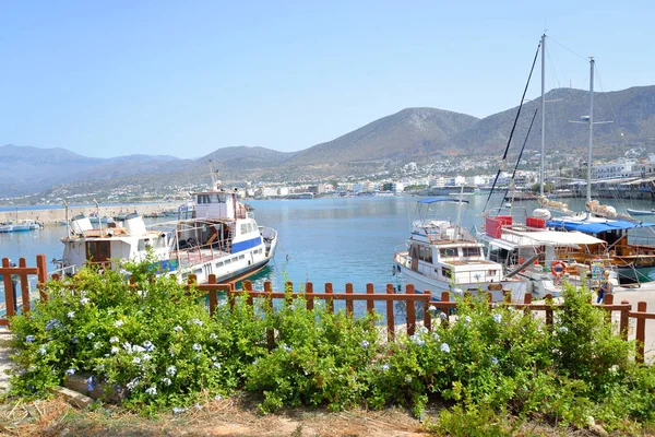 Harbor in Limenas Chersonisou. — Stock Photo, Image