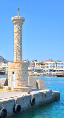 Deniz feneri Limenas Hersonissou bağlantı noktası.