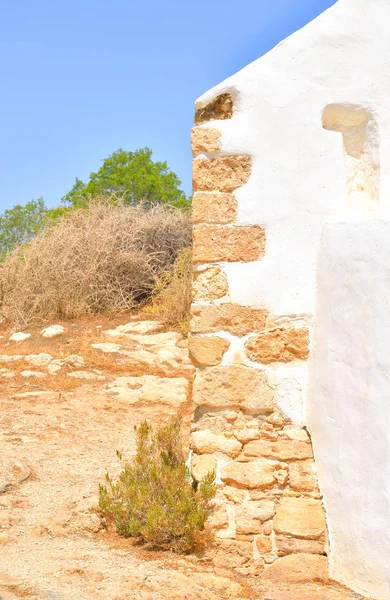 Fragmento mural de la Iglesia Agios Georgios Sarantaris . —  Fotos de Stock