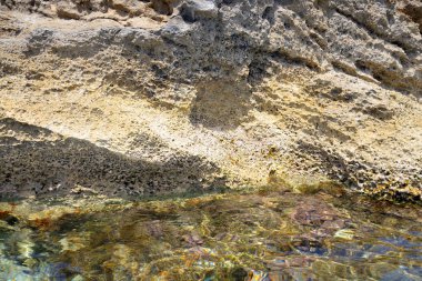 Cretan sahil deniz buzlu.