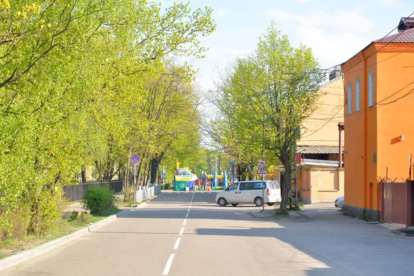 Straße in Priosersk. — Stockfoto