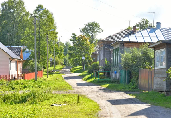 Rua rural, região de Vologda . — Fotografia de Stock