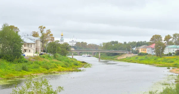 Rivier de Vologda, Rusland. — Stockfoto