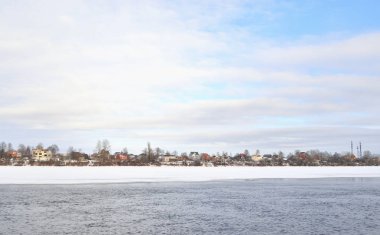 Neva Nehri St. Petersburg eteklerinde.