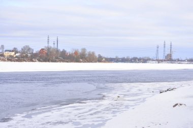Neva Nehri St. Petersburg eteklerinde.