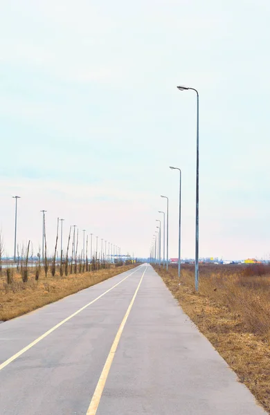 Carril bici, San Petersburgo . — Foto de Stock