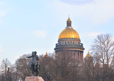 Saint Isaac katedralde St.Petersburg.