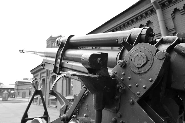 Soviet anti-aircraft gun of the Second World War. — Stock Photo, Image