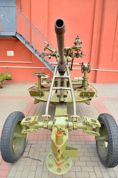 Soviet anti-aircraft gun of the Second World War. — Stock Photo, Image
