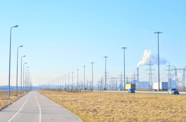 Bisiklet yolu, St Petersburg.