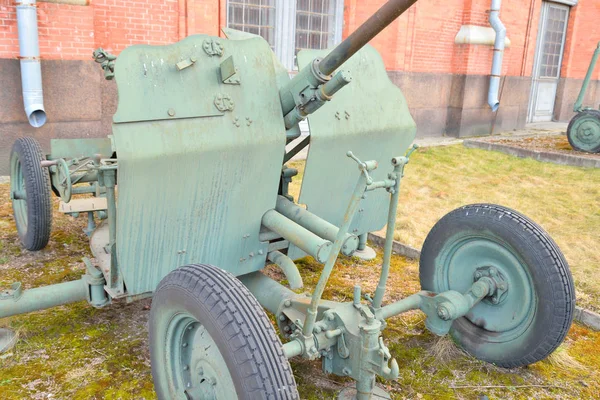 25 毫米防空炮 1940 年的安装. — 图库照片