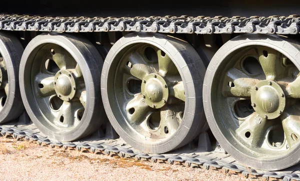 Tracks of the panzer. — Stock Photo, Image