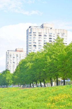 Görünüm Smolenka nehir ve Novo Smolenskaya set of.