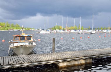 Lappeenranta Saimaa göl kenarında liman.
