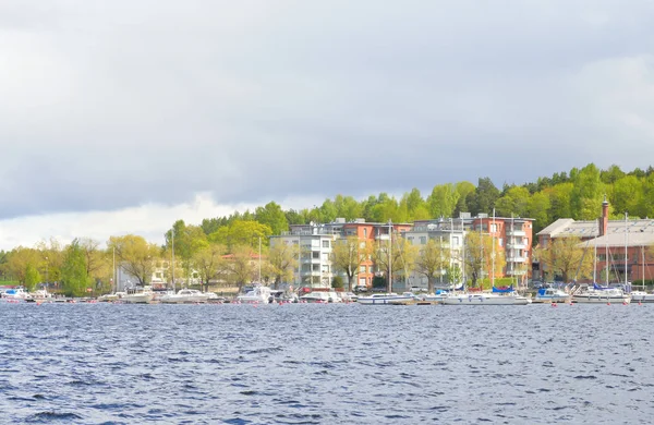 Weergave van Lappeenranta stad en Saimaa lake. — Stockfoto