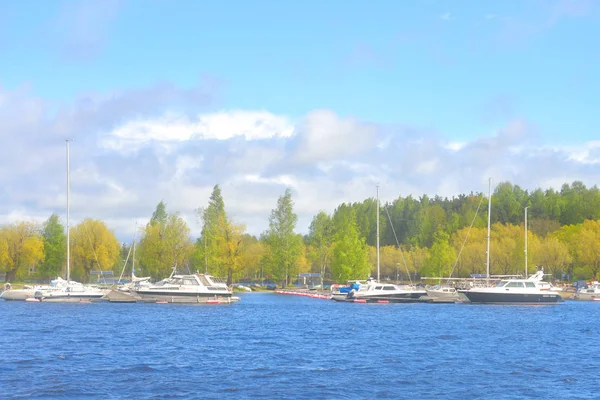 Puerto de Lappeenranta en el lago Saimaa . — Foto de Stock