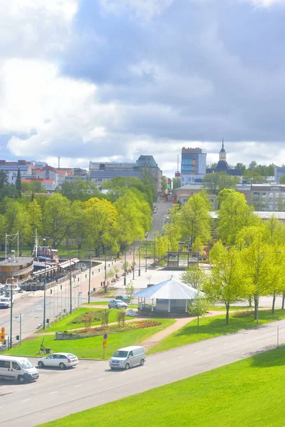 Uitzicht over de stad Lappeenranta. — Stockfoto